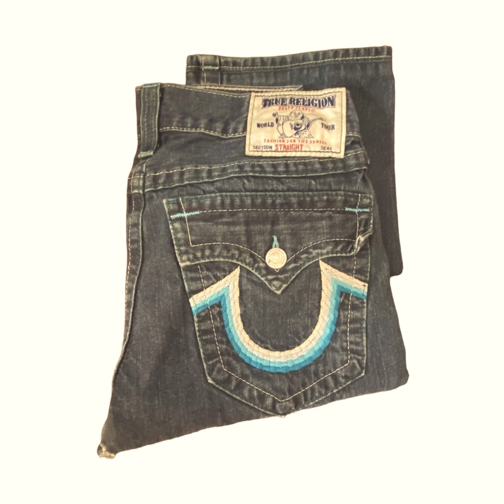Blue true religion straight leg jeans 💙